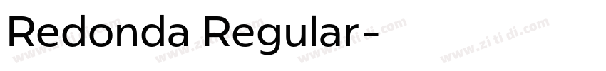 Redonda Regular字体转换